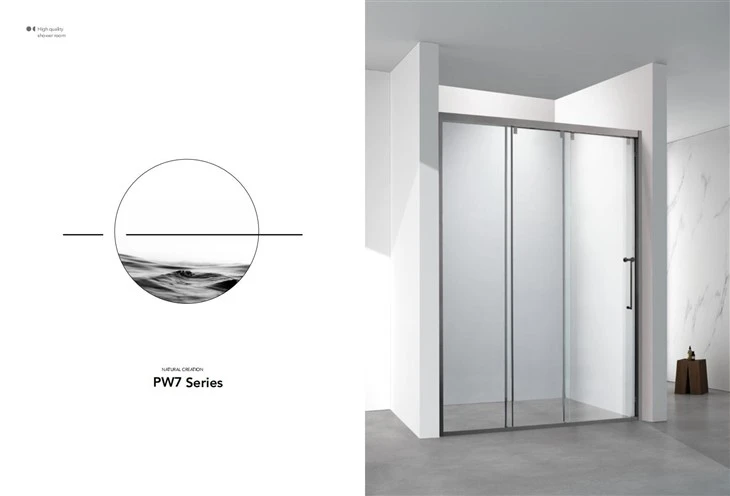 Round Short Vertical Handle Shower Room